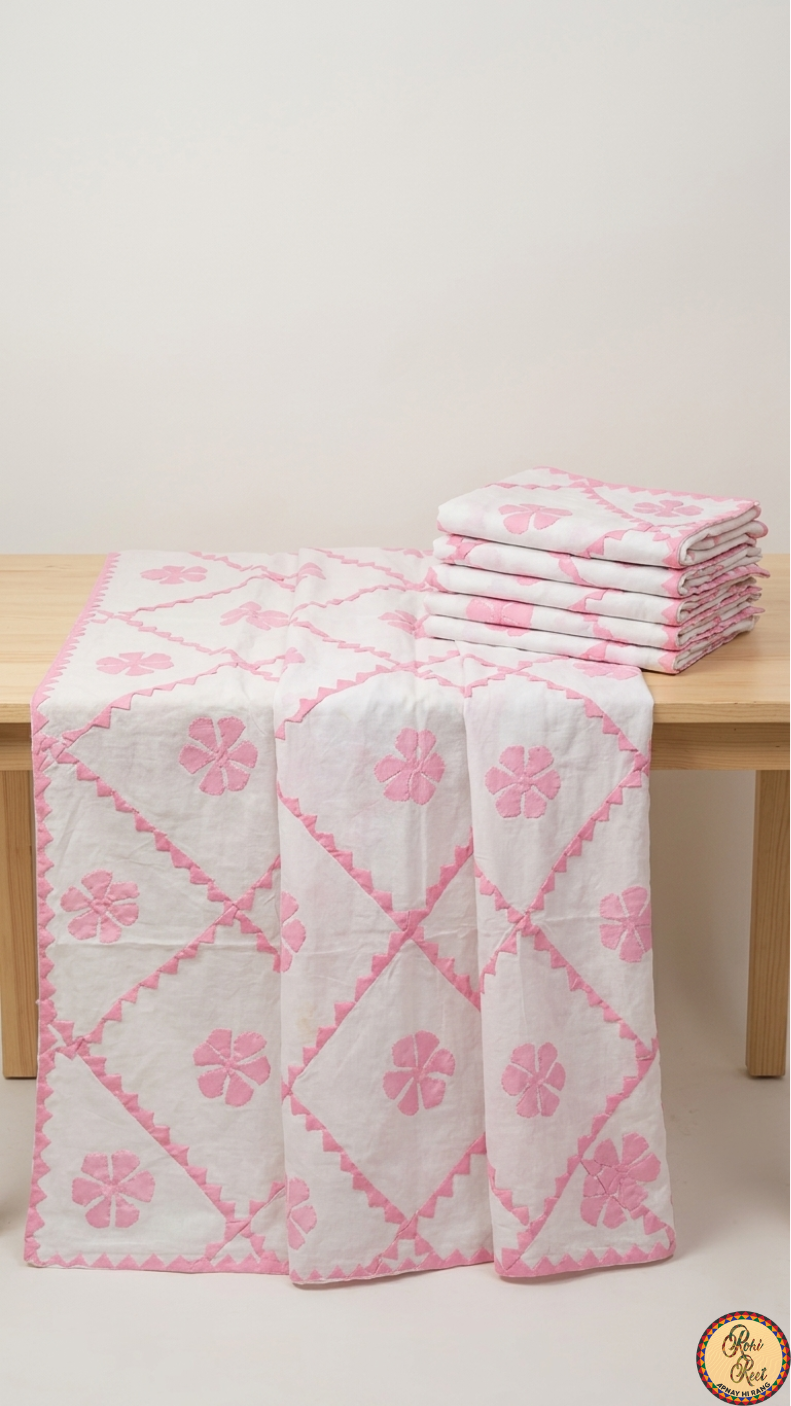 Applique work dopatta Fabric,  Pure lawn